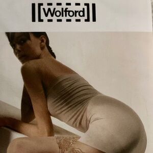 Wolford black lace thigh highs - BLACK